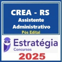 CREA-RS (Assistente Administrativo) Pacote  Pós Edital – Estratégia 2025